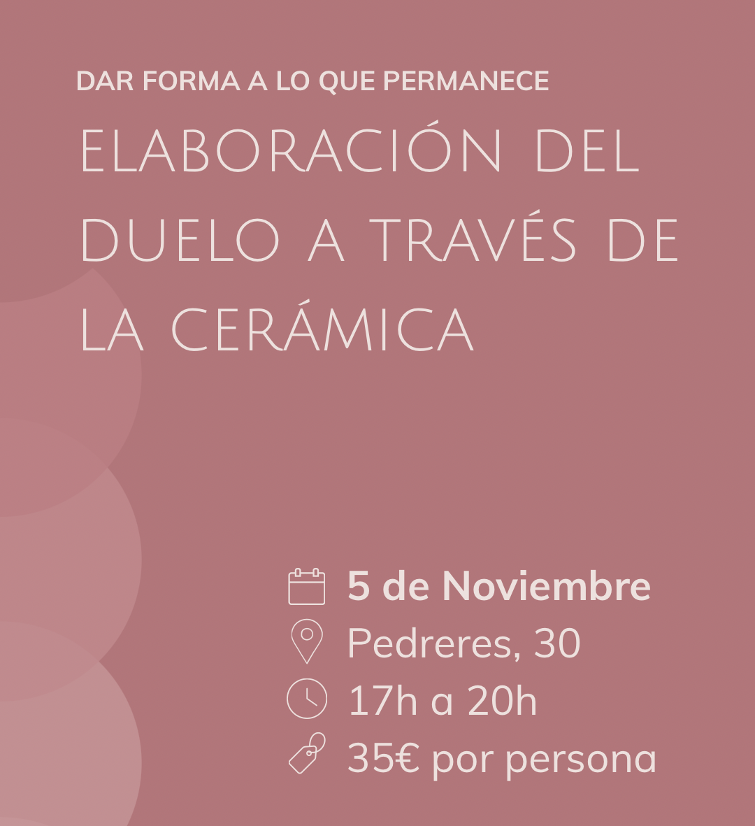 Taller de duelo y cerámica